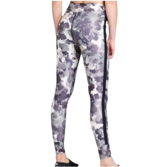 Joy Lab Black and Gray Camo Mid Rise Ankle Leggings - Picture 2 of 7